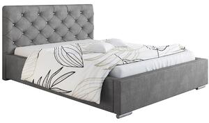Pikowane łóżko z pojemnikiem 160x200 Loran 2X - 36 kolorów