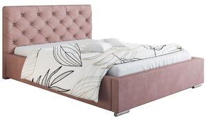 Małżeńskie łóżko z zagłówkiem 180x200 Loran 2X - 36 kolorów