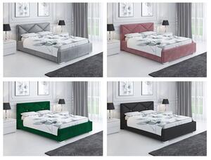 Dwuosobowe łóżko z zagłówkiem 160x200 Lenomi 2X - 36 kolorów