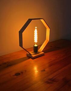 Drewniana lampka stołowa LED - EX379-Derpal