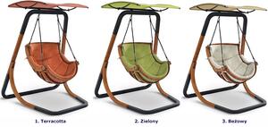 Ogrodowy fotel wiszący terracotta - Pasos 3X