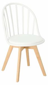 Białe krzesło patyczak - Malene 2X