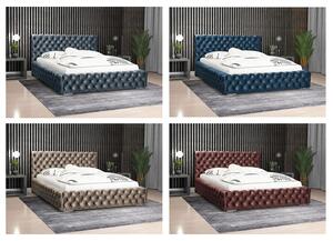 Jednoosobowe łóżko z pojemnikiem 120x200 Sari 3X - 36 kolorów