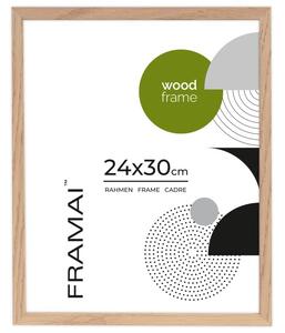 Ramka na zdjęcia 24x30 cm ramka drewniana dębowa ramka z litego drewna dębowego FRAMAI®