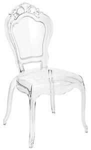 Transparentne krzesło do jadalni - Trixi 2X