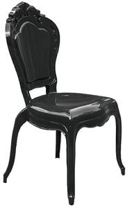 Czarne krzesło do salonu Ludwig - Trixi 4X