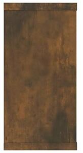 Półki ścienne, 4 szt., przydymiony dąb, 100x15x30 cm