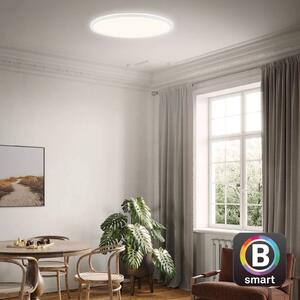 Briloner Lampa sufitowa LED Slim S ściemniana CCT biała Ø 45 cm