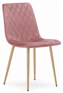 Krzesło TURIN różowy asksamit