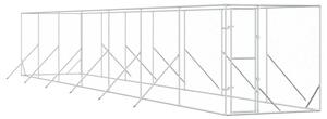 Kojec zewnętrzny dla psa, 2x14x2 m, stal galwanizowana