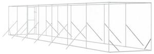 Kojec zewnętrzny dla psa, 2x14x2 m, stal galwanizowana