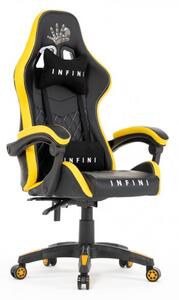 Fotel Gamingowy Gracza Infini Five Black/Yellow