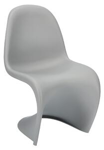 Designerskie krzesło jasnoszare - Dizzel