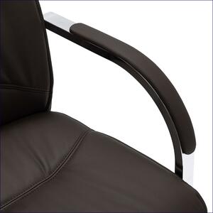 Czarny ergonomiczny fotel konferencyjny - Lauris 2X