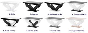 Szaro-biały prostokątny stół rozkładany - Tutto