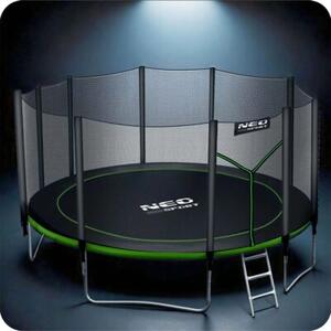 Trampolina NEO-SPORT NS-15Z231 FI 465 cm Czarno-zielony