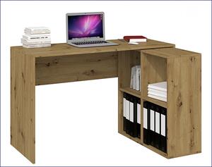 Regał pod biurko w kolorze dąb artisan - Luvis 5X