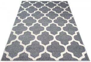 Szary prostokątny dywan we wzory - Mistic 3X