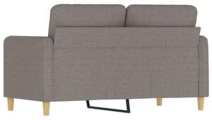 Sofa 2-osobowa, kolor taupe, 120 cm, tapicerowana tkaninÄ