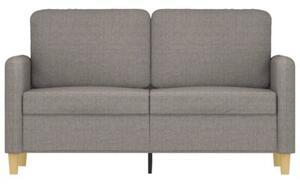 Sofa 2-osobowa, kolor taupe, 120 cm, tapicerowana tkaninÄ
