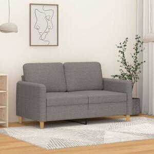 Sofa 2-osobowa, kolor taupe, 120 cm, tapicerowana tkaninÄ