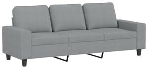 Sofa 3-osobowa z podnÃ³Å¼kiem, jasnoszara, 180 cm, tkaninÄ