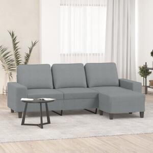 Sofa 3-osobowa z podnÃ³Å¼kiem, jasnoszara, 180 cm, tkaninÄ