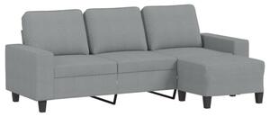 Sofa 3-osobowa z podnÃ³Å¼kiem, jasnoszara, 180 cm, tkaninÄ