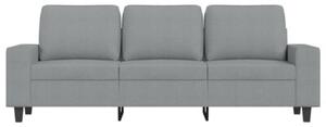 Sofa 3-osobowa z podnÃ³Å¼kiem, jasnoszara, 180 cm, tkaninÄ