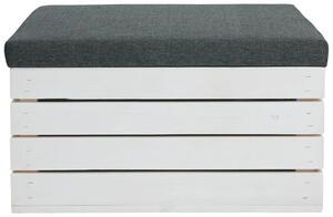 Biała sosnowa skrzynia z siedziskiem Alva 3X- 38 kolorów