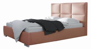 Łóżko 140x200 Tapicerowane Segovia + Pojemnik Tkaniny I Kolory Do Wyboru