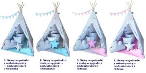 Namiot tipi dla dzieci z oświetleniem 4 wzory - Somit