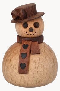 Dekoracja świąteczna z drewna bukowego The Snowwoman