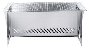 Grill węglowy stalowy składany 40x24x17 cm