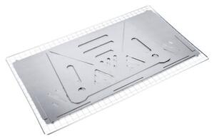 Grill węglowy stalowy składany 40x24x17 cm