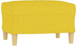 Sofa 3-osobowa z podnÃ³Å¼kiem, jasnoÅ¼Ã³Åty, 180 cm, tkaninÄ