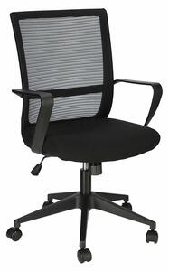 Czarny obrotowy fotel biurowy do komputera - Brexi