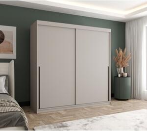 Szafa przesuwna Garderoba SIMA T 200 kaszmir + u. czarny