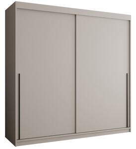 Szafa przesuwna Garderoba SIMA T 200 kaszmir + u. czarny