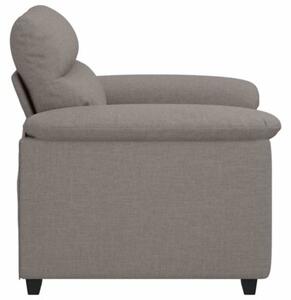 Sofa fotel taupe 100x81x84 cm tkanina