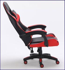 Czerwony ergonomiczny fotel do grania - Vexim