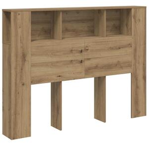 Szafka z wezgłowiem artisan oak 140x18,5x102,5 cm drewno konstrukcyjne