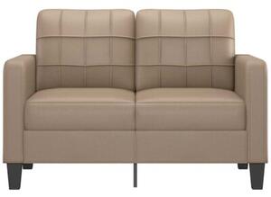Sofa, 2-osobowa kolor cappuccino, 120 cm, sztuczna skÃ³ra