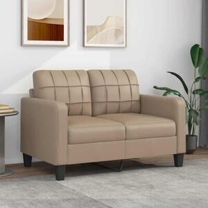 Sofa, 2-osobowa kolor cappuccino, 120 cm, sztuczna skÃ³ra