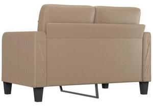 Sofa, 2-osobowa kolor cappuccino, 120 cm, sztuczna skÃ³ra