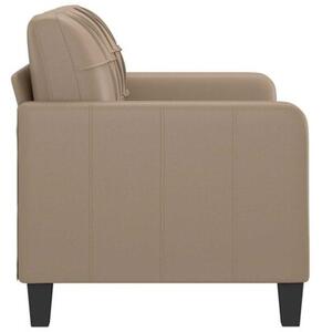 Sofa, 2-osobowa kolor cappuccino, 120 cm, sztuczna skÃ³ra