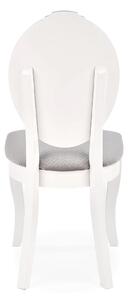 Białe ludwikowskie krzesło medalion - Windsor