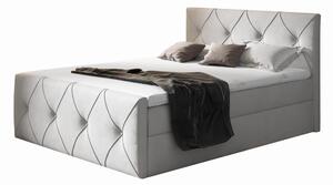 Łóżko kontynentalne Ardila Lux z pojemnikiem, materacem i toperem