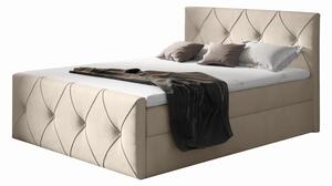 Łóżko kontynentalne Ardila Lux z pojemnikiem, materacem i toperem