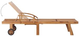 Drewniany leżak ogrodowy ze stolikiem - Algero 3X